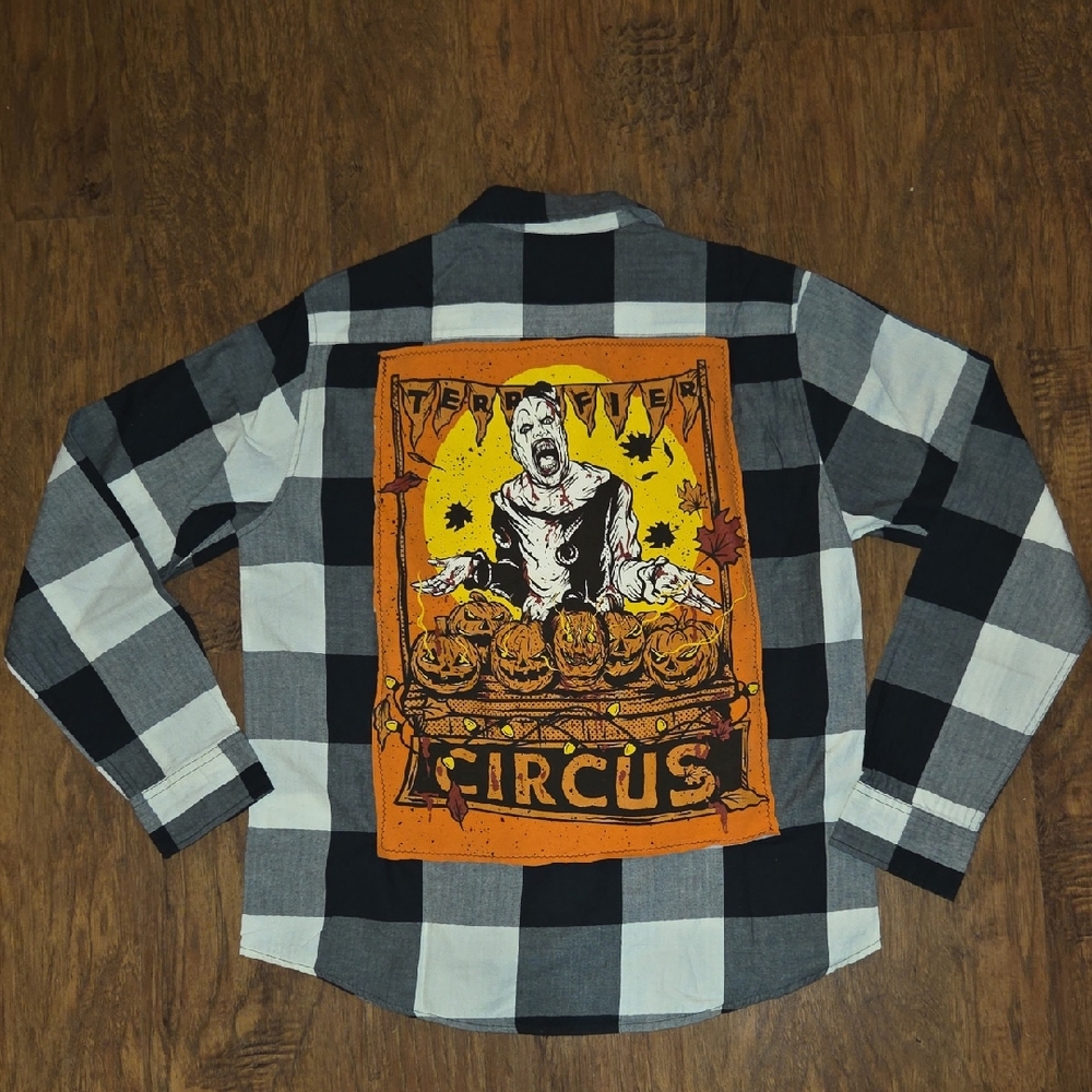 TERRIFIER Upcycled Plaid SHIRT